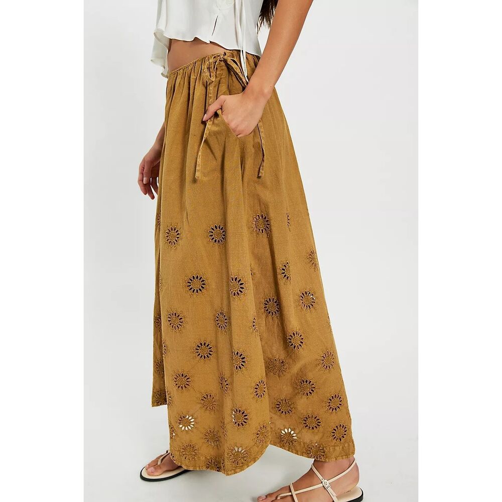 Free People Sweet Serenade Pull-On Wide-Leg Pants Size 8 - Picture 4 of 12